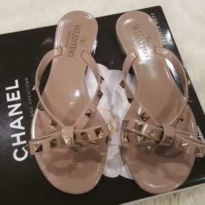 Authentic Valentino Rockstud Jelly Sandals
